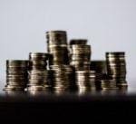 Picture of coins stacked