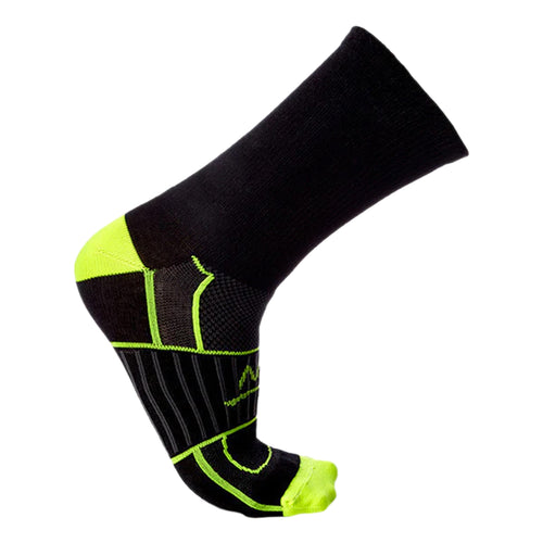 VaporActive Performance Crew Socks 2-Pack | Hi Vis Green / Black Socks MISSION