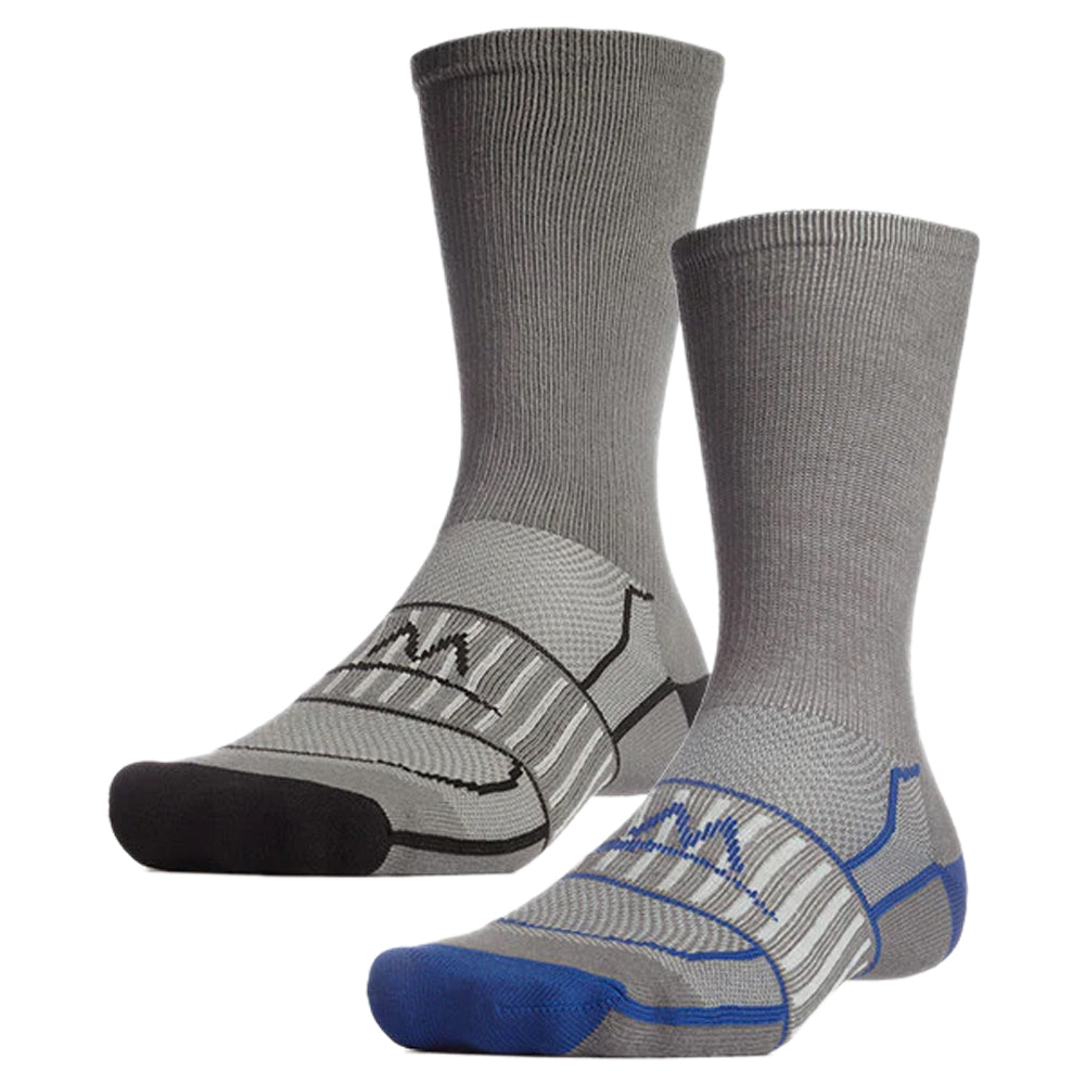 VaporActive Performance Crew Socks 2-Pack | Royal Blue / Charcoal VaporActive Performance Crew Socks 2-Pack Mission Royal Blue/Charcoal M (6-8.5)