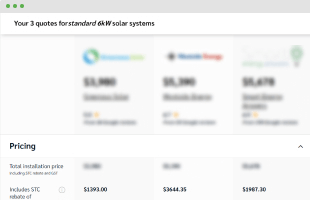 Solarchoice quote comparison